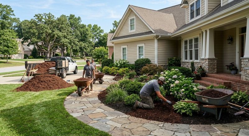 Pine Bark Mulch Installation in Honolulu, HI
